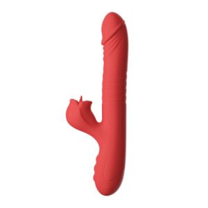 Thrusting G-spot Vibrator & Tongue Clit Licker